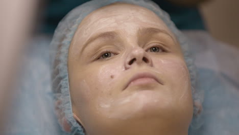 woman being prepped in a skincare clinic