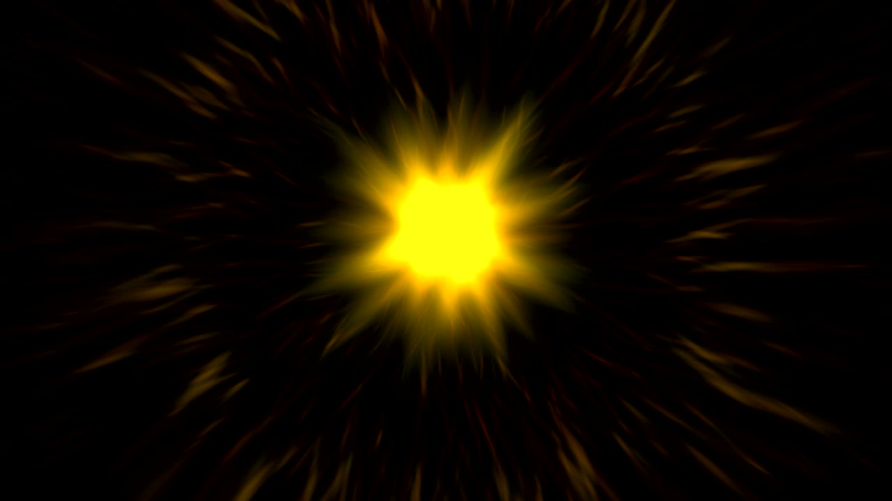 animación de partículas digitales del fuego cósmico