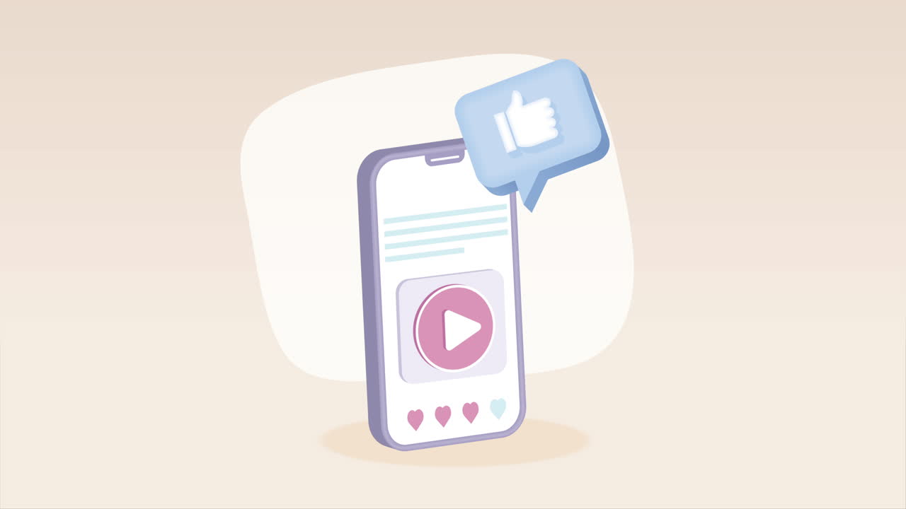 소셜 미디어 기술을 가진 스마트폰