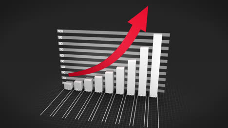 animation of data processing over black background