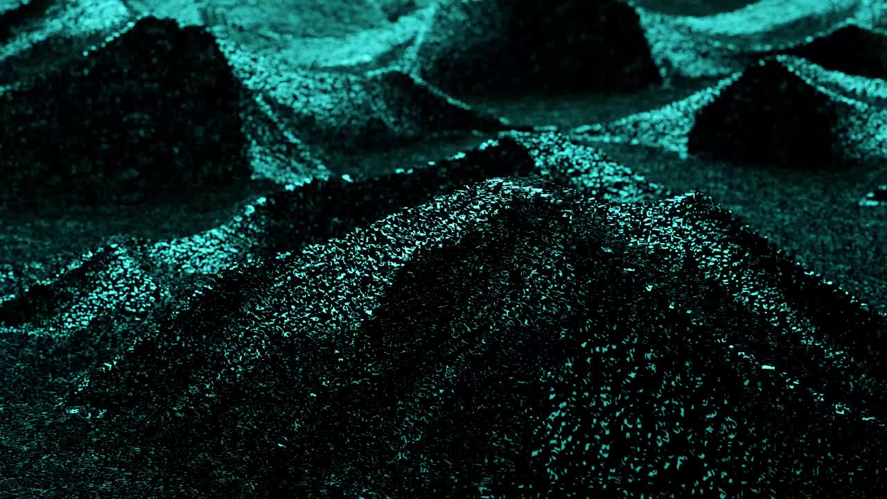 animación monocromática de olas y ondas ruido en la superficie como el asfalto.