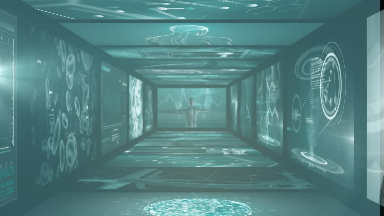 Animation of science data processing over light spots