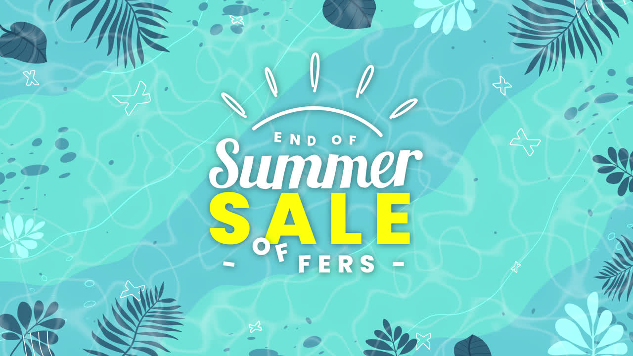 End of Summer Sale Offers Promotional Banner