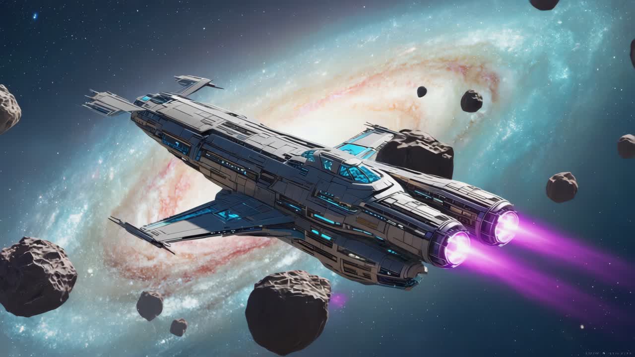 nave espacial en el espacio