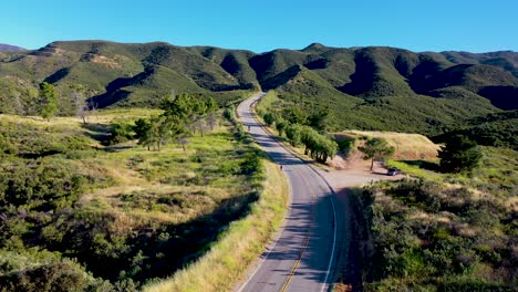 drone images shot near lake hughes road in castaic, california