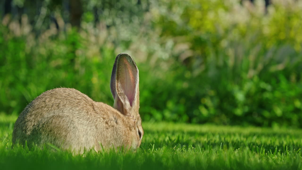conejo en un jardín