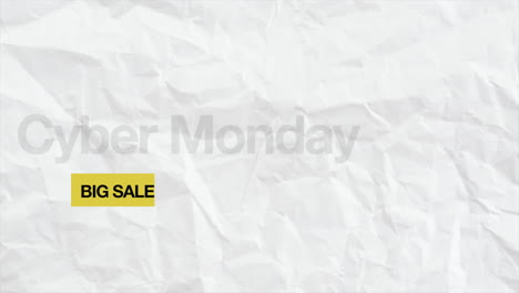 Cyber-Monday-and-Big-Sale-on-paper-texture