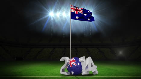 Australia-national-flag-waving-on-football-pitch-with-message