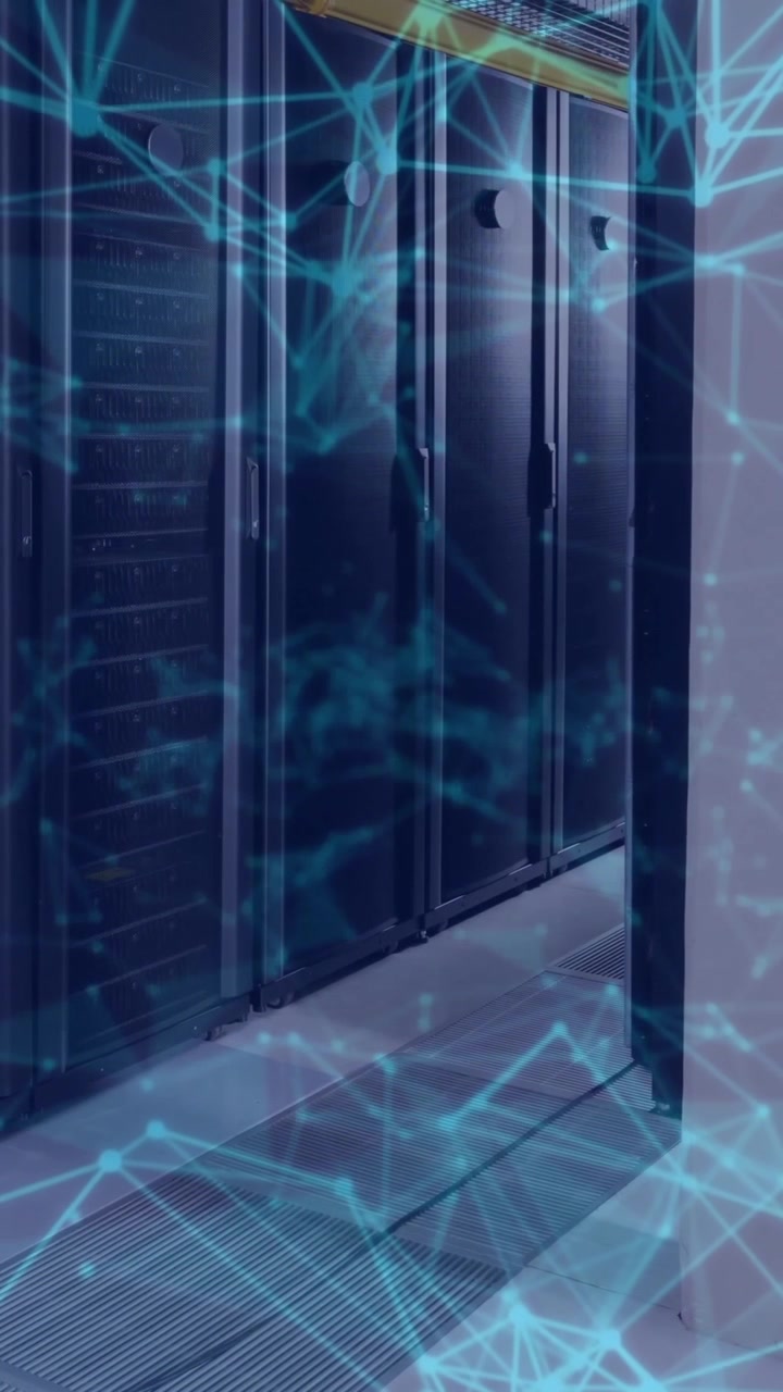 Animation of network of connections over computer servers
