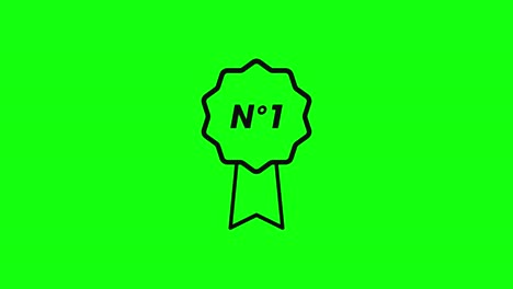 medal-number-one-1-icon-green-screen