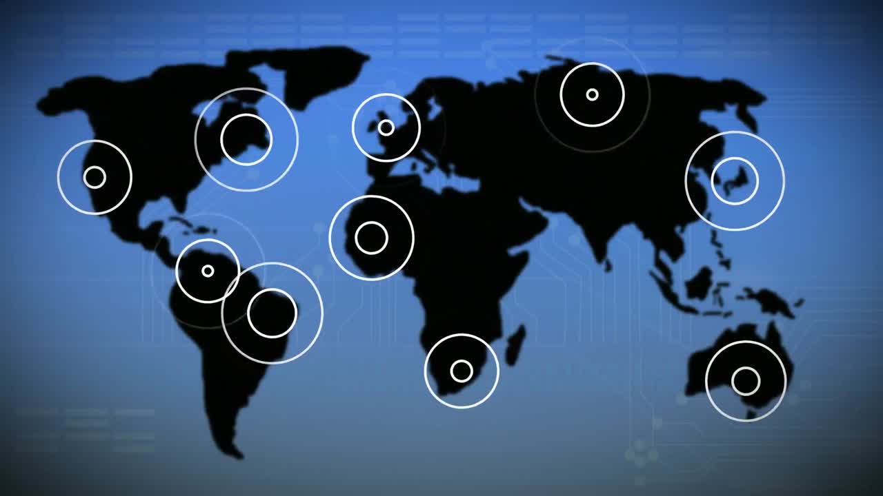 radar con mapa de fondo