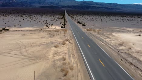 road between the desert in california, usa