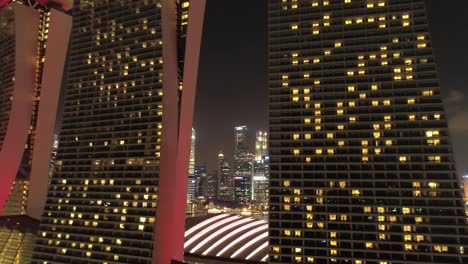 night view of singapore cityscape from marina bay sands