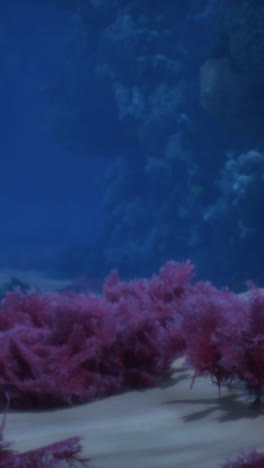 pink coral underwater scene