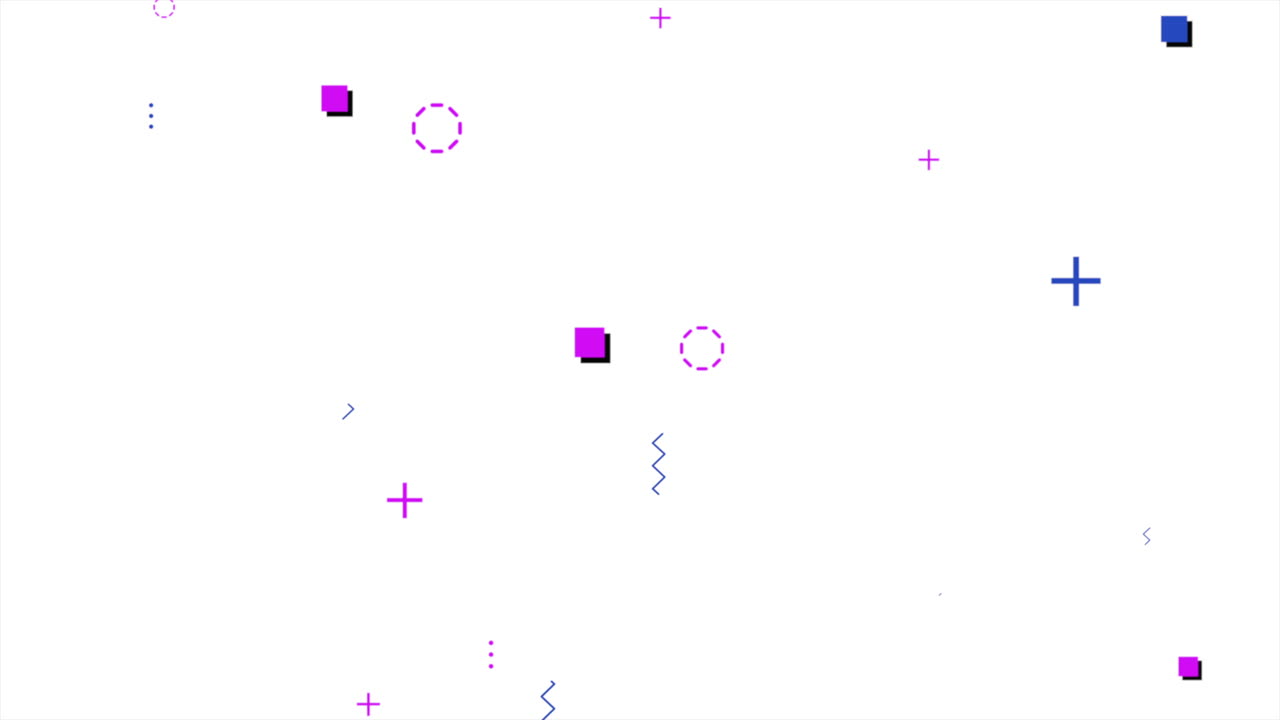 patrón moderno con formas geométricas en estilo memphis