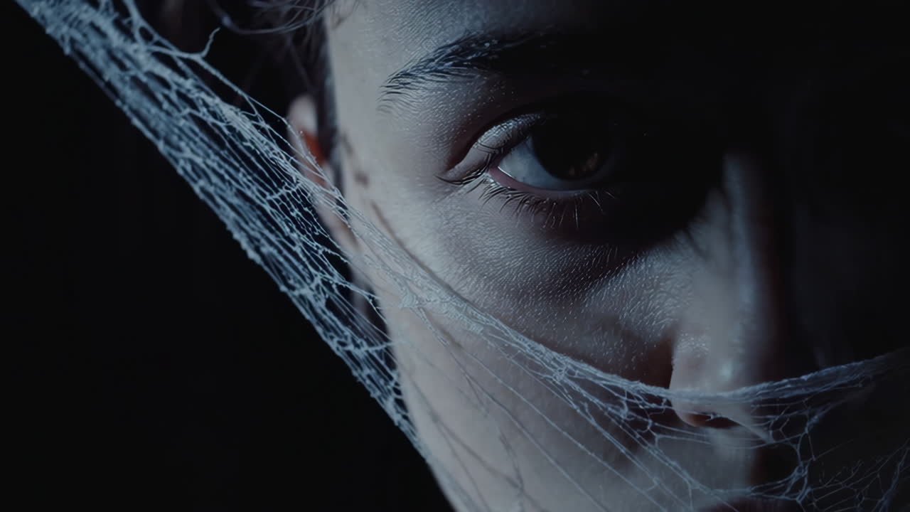 Woman with Spiderweb