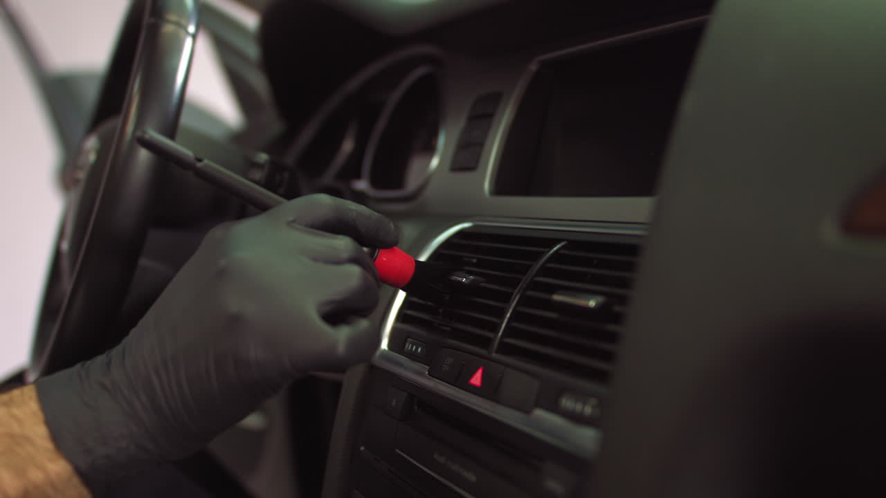 Car Dashboard Cleaning