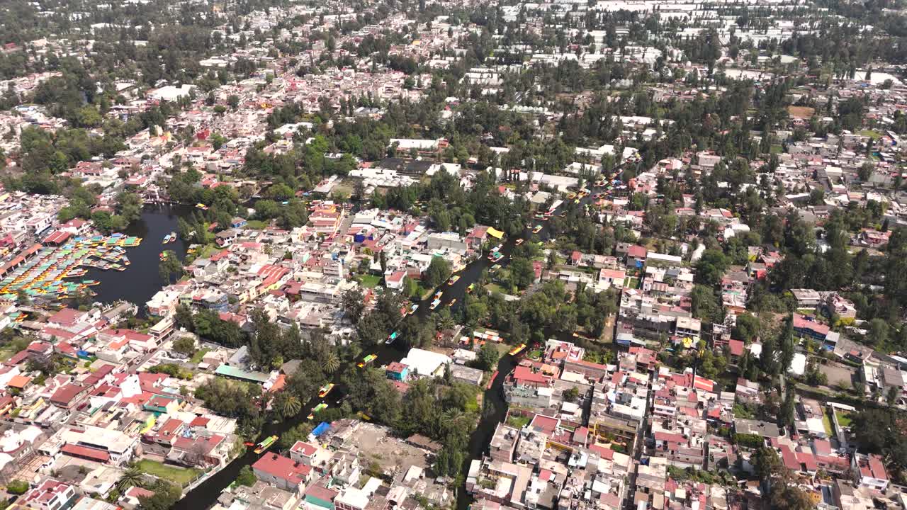 aventura aérea sobre los canales y trajineras de xochimilco