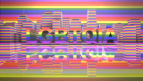 lgbtqia community gay pride lgbt mardi gras graphic title 3d render