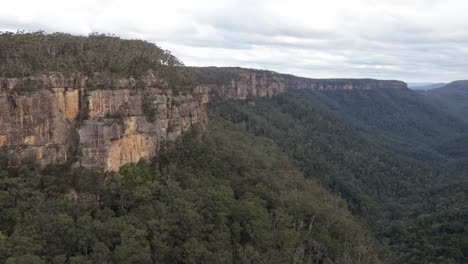 fitzroy falls valley view in the kangaroo national park area australia, locked wide shot