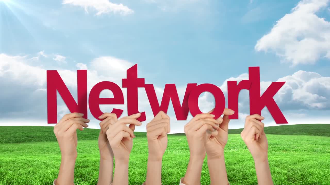 손을  ⁇ 고 있는 네트워크