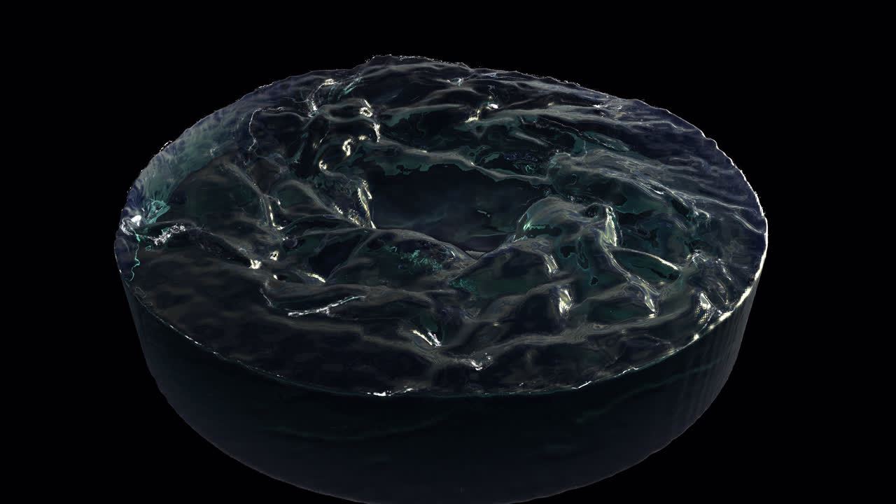 Realistic water vortex on alpha channel