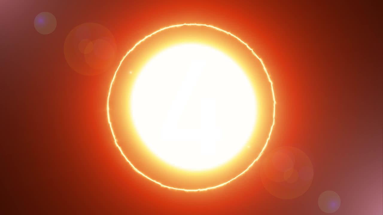 анимация обратного отсчета. обратный отсчет с 10 с огненным кольцом