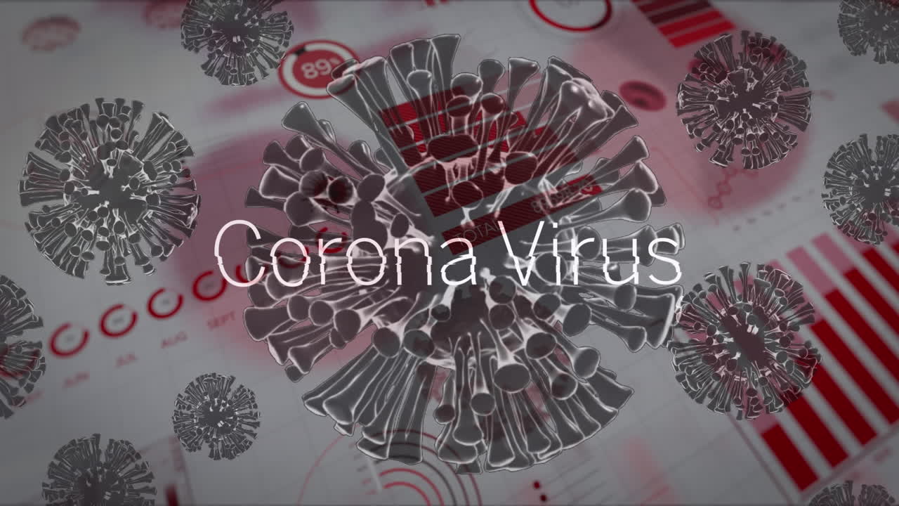 animación de celdas de covid-19 con procesamiento de texto y datos