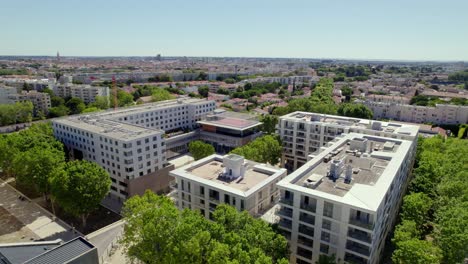 beautiful big apartment building in montpellier, france.