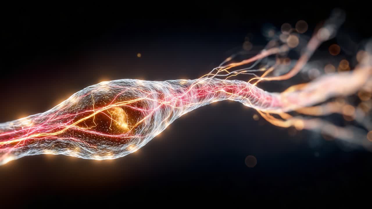 A Captivating Visualization of Neural Activity: Explore the Intricate Patterns of Synaptic Connections and Electrical Impulses in a Breathtaking Digital Art Representation