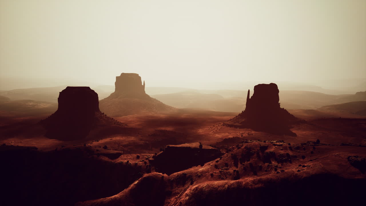 Monument Valley: Majestic Desert Landscape at Sunrise/Sunset