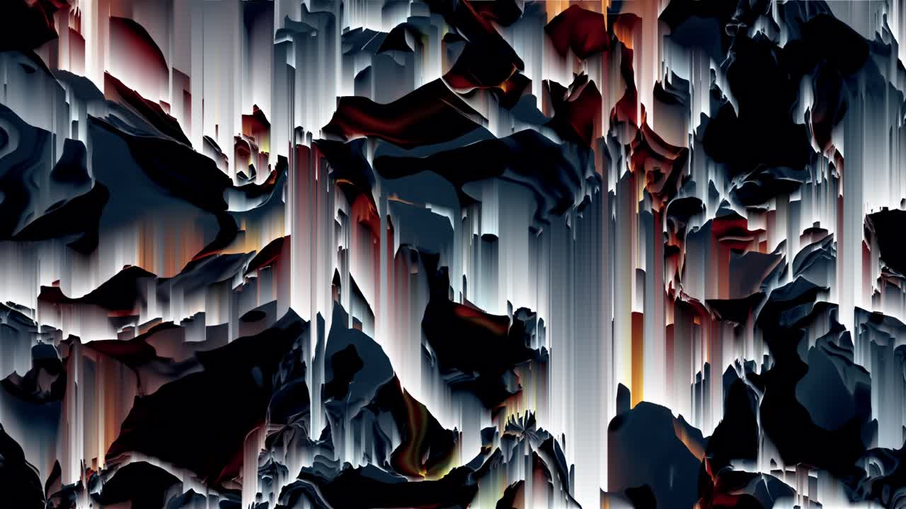 animación dinámica en color holográfico con efecto de clasificación de píxeles