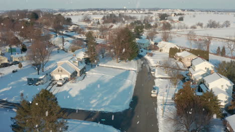 winter snow on sunny day