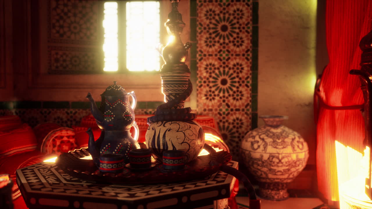 diseño de interiores marroquíes con decoración tradicional