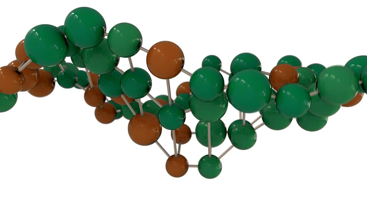 4k 추상 분자 애니메이션