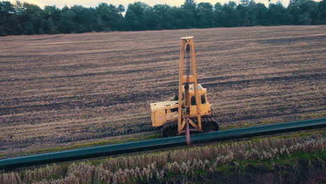 Pipeline Construction in Rural Field