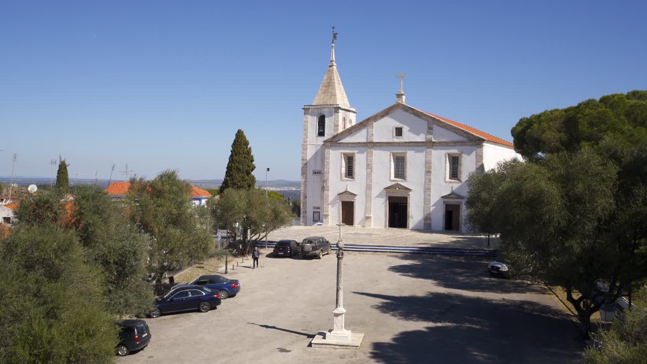 Vila Vicosa buildings inside the castle in Alentejo, Portugal