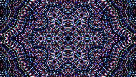 beautiful abstract kaleidoscope that shines, a radiant light that regulates the subtle movements