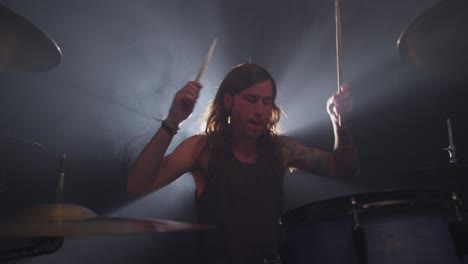 drummer, slow motion