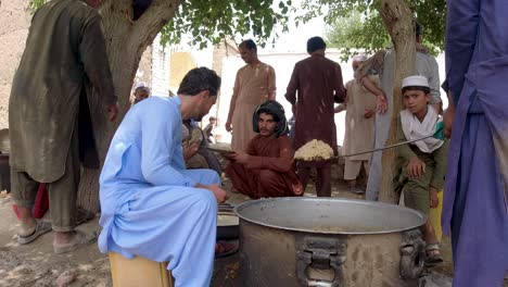 rice in village wedding ceremonies