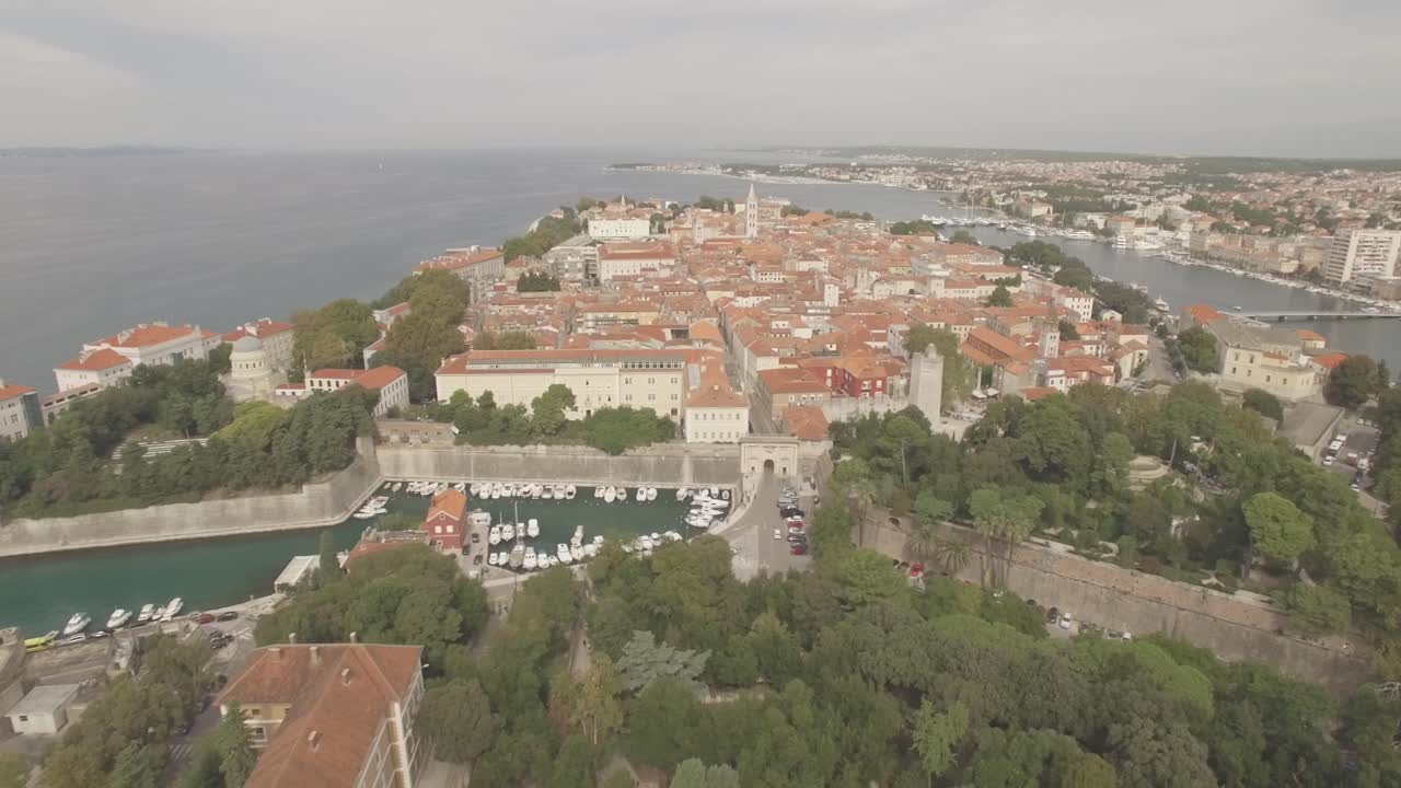 Una splendida vista della città dalmata