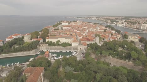 a beautiful view of the dalmatian city