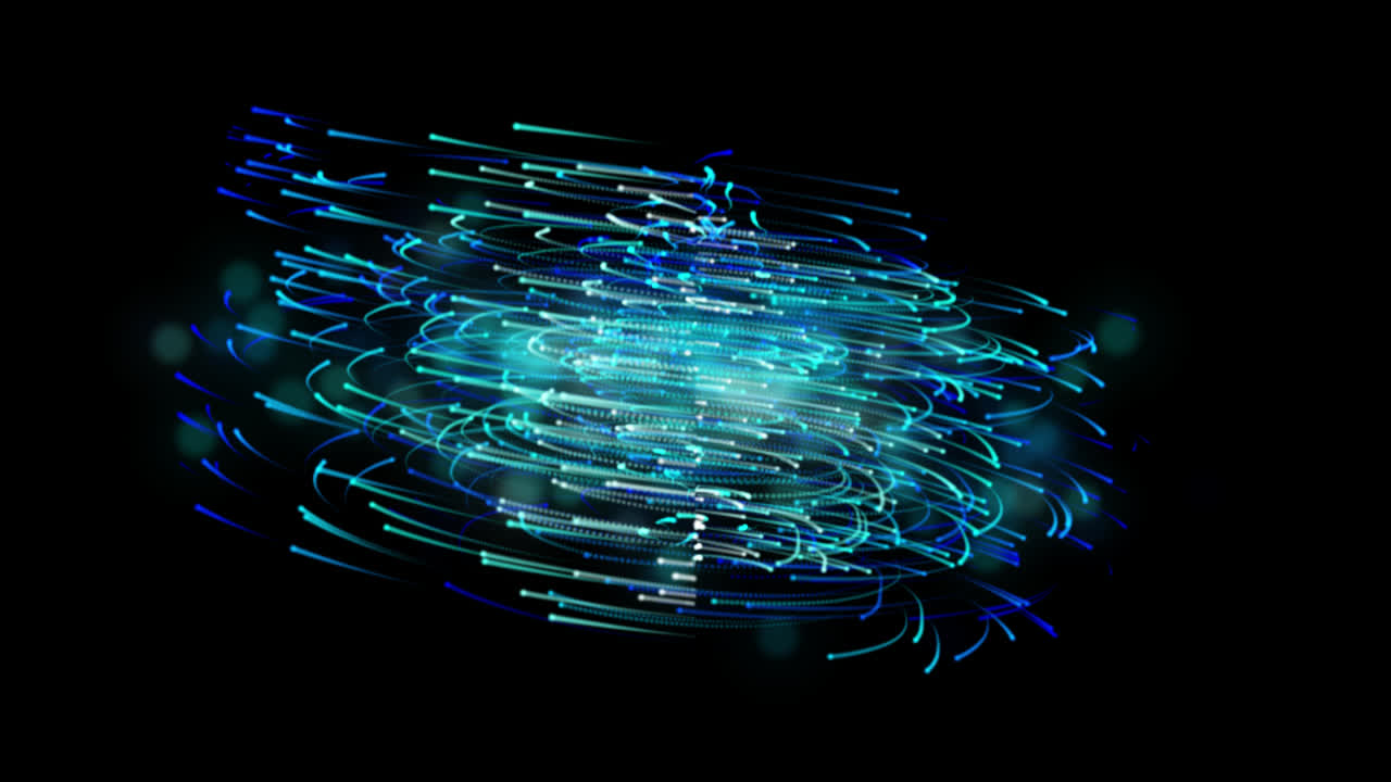 Abstract Glowing Spiral Design