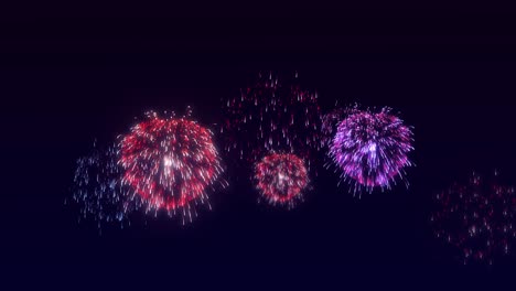 heart particle fire works effect animation