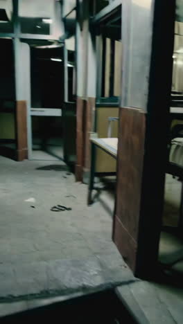 interior abandonado del hospital