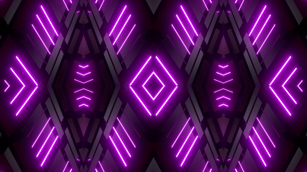 Sfondo con motivo geometrico neon viola