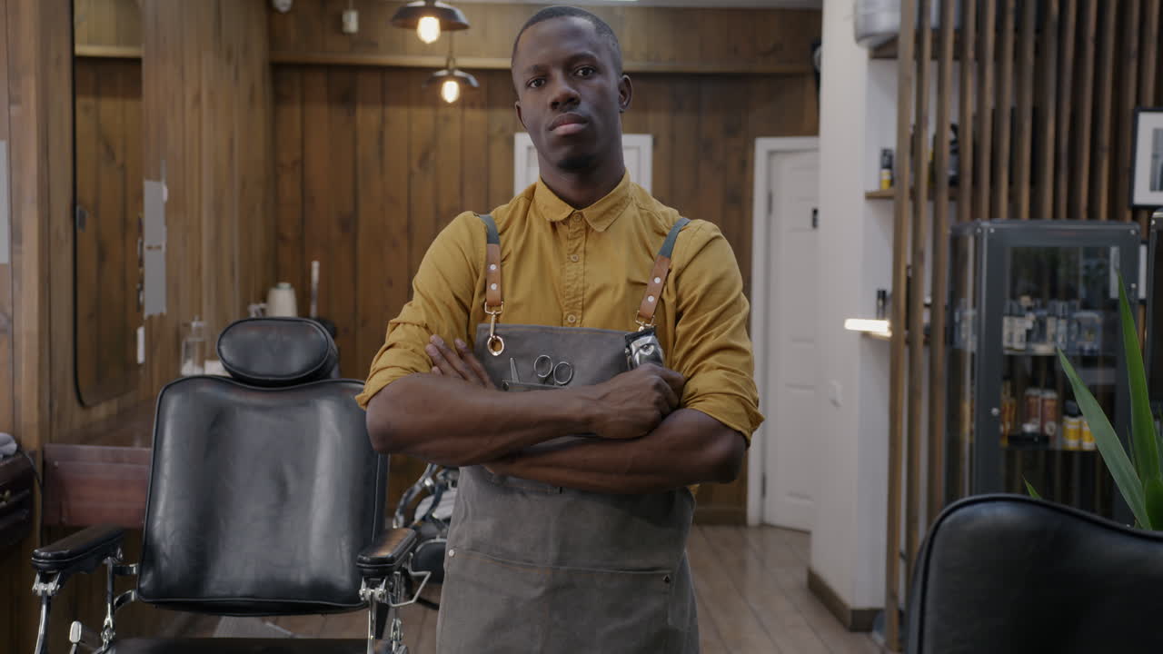 Portrait of a Confident Barber