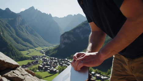 working remotely in the mountains