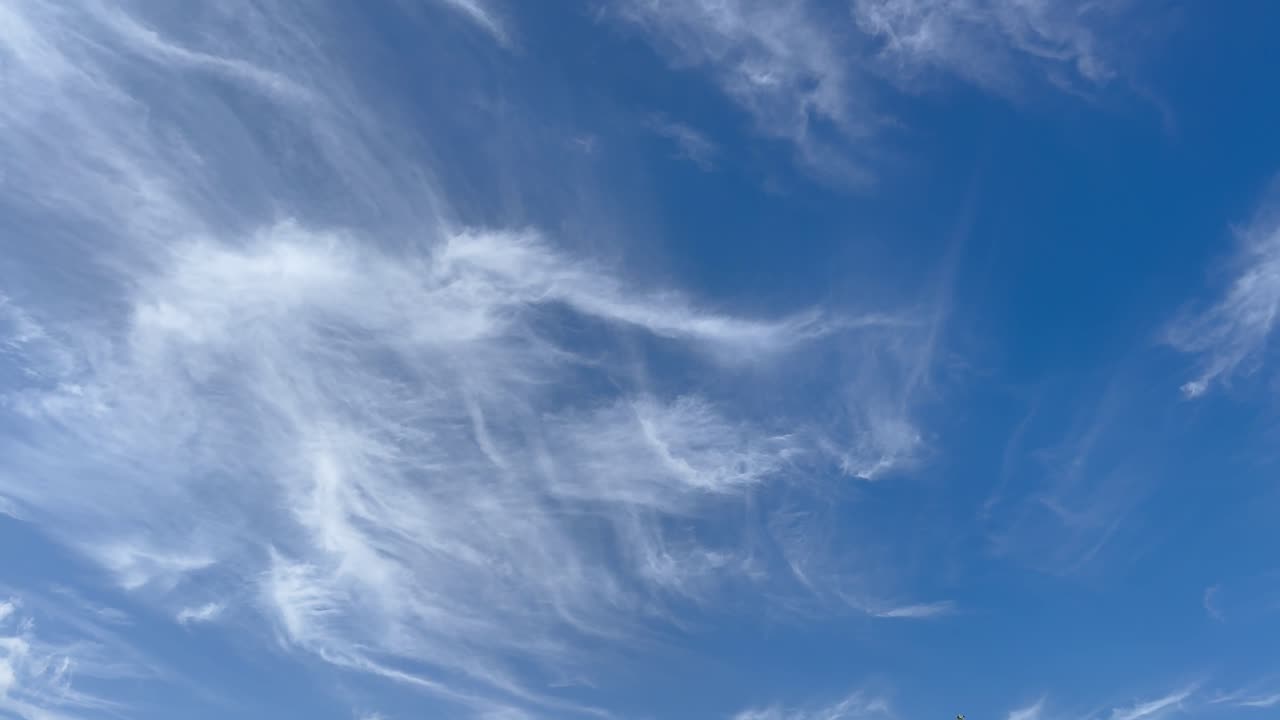 Clouds in the sky on a sunny day