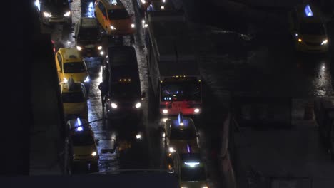 cars running on street